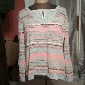 Striped jhcollection XL women's  sweater.